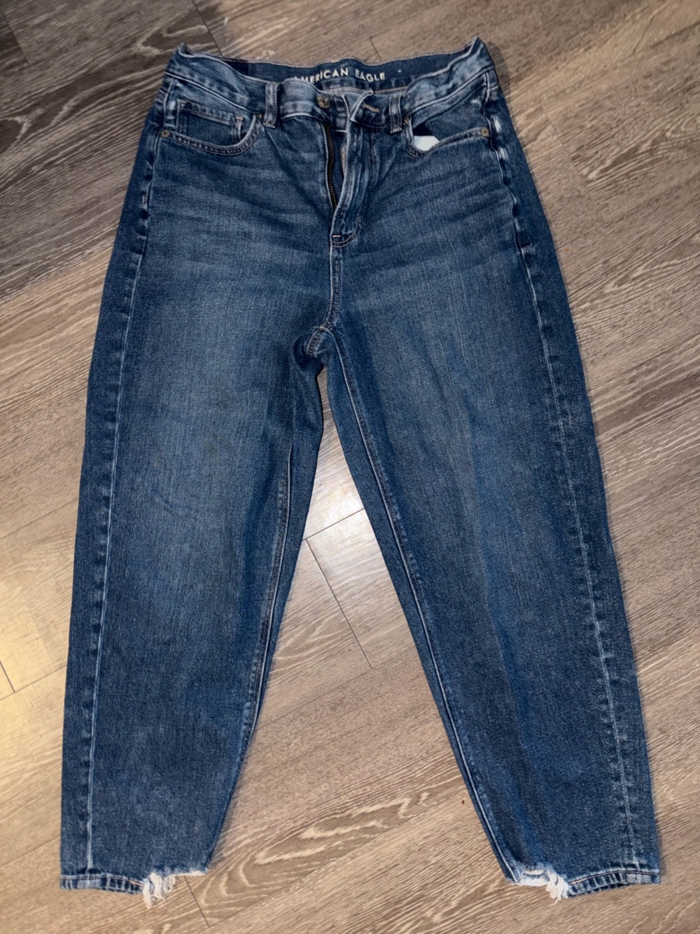 American Eagle Outfitters Dark Blue Ankle Cropped Jeans